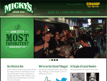 Tablet Screenshot of mickysirishpub.com